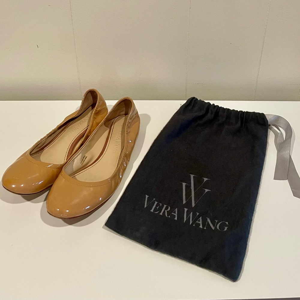 Vera Wang Camel Ballet Flats